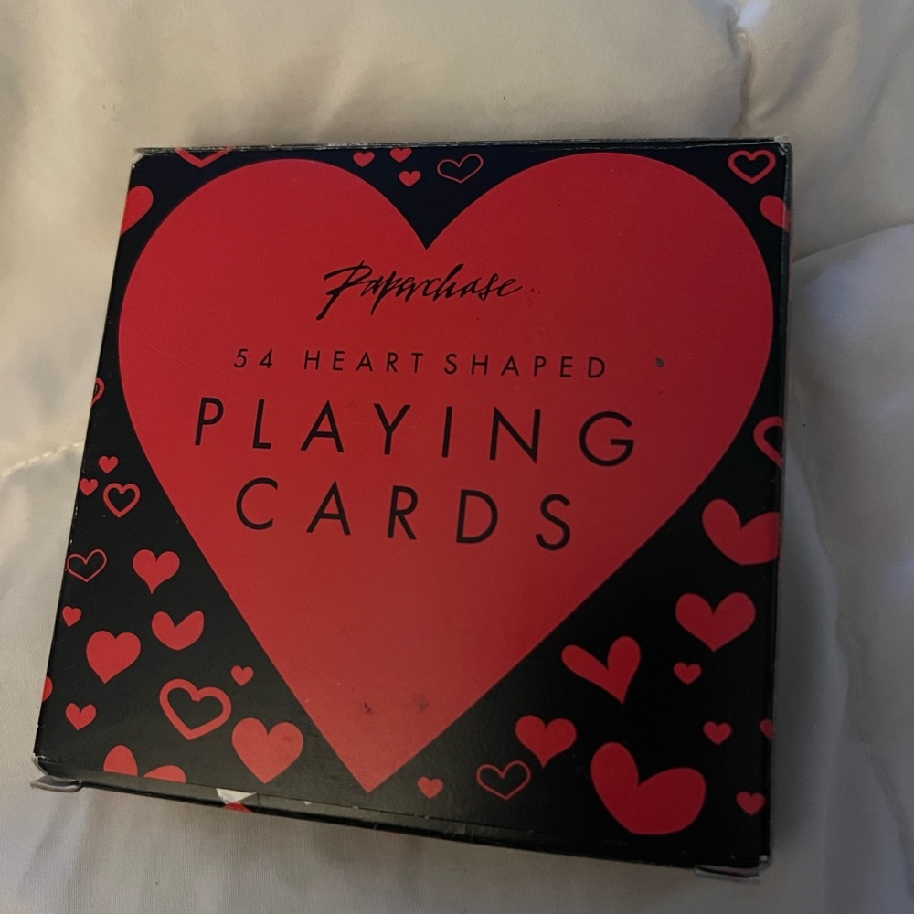 Paperchase 54 Heart shaped playing  cards